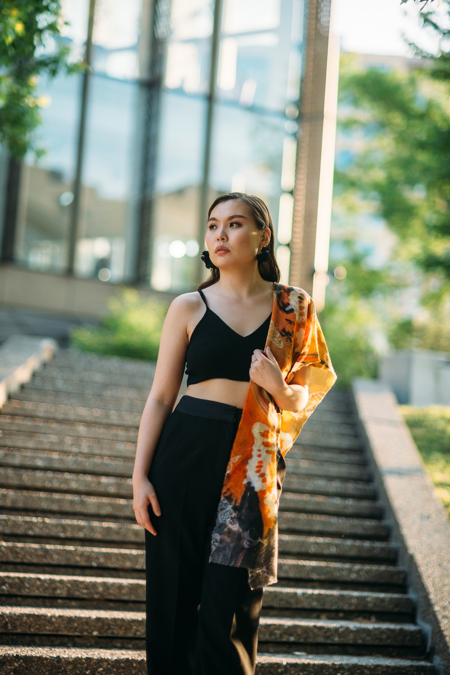 Floral Cashmere Shawl