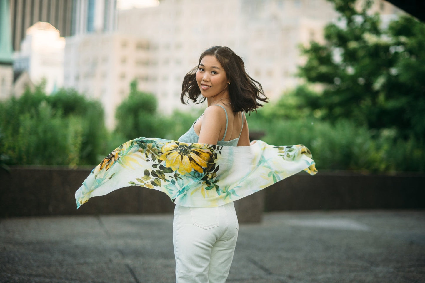 Floral Cashmere Shawl