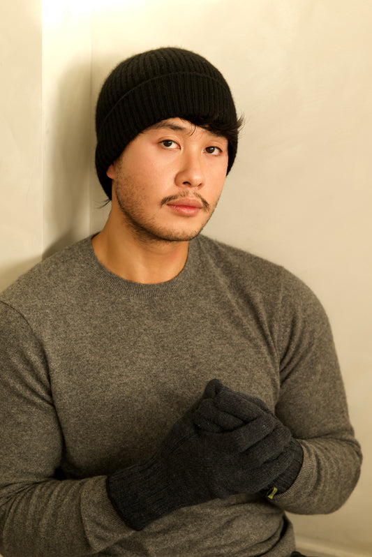 Cashmere Noir Gloves