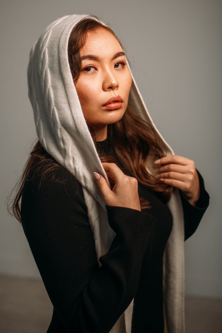 Cashmere Hooded Shawl