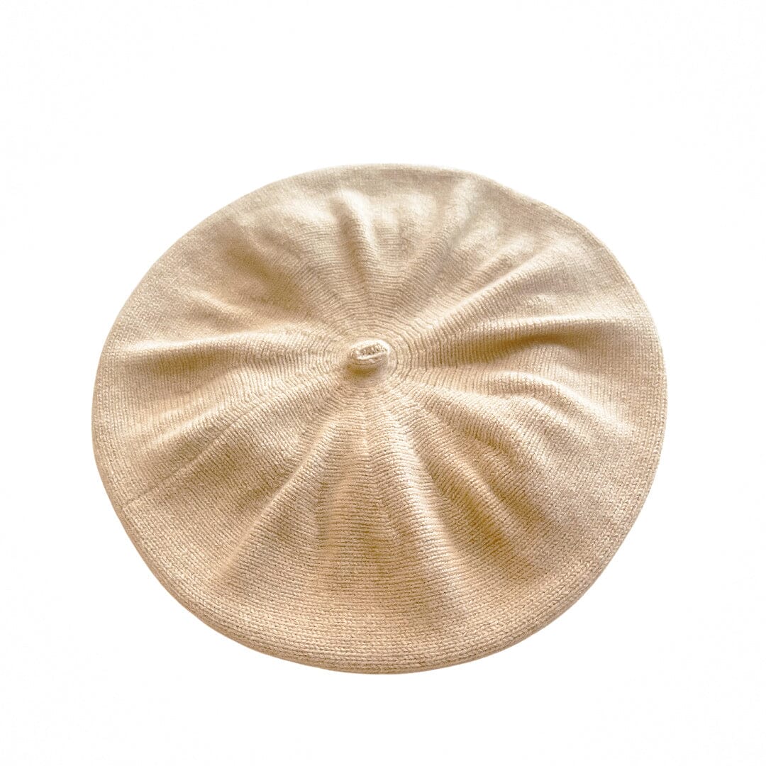 Beige Cashmere Beret